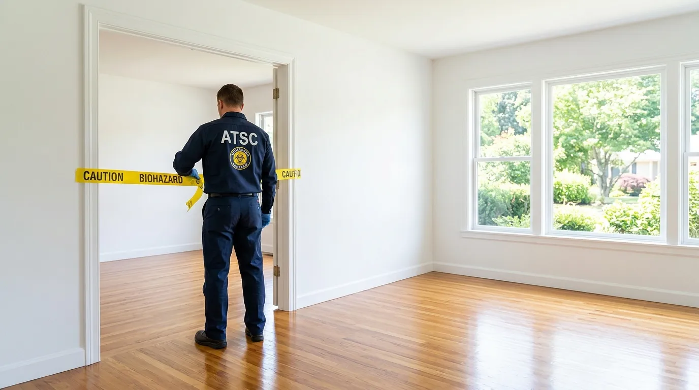 Certified biohazard cleanup crew performing Trauma Scene Cleanup in Mill Valley